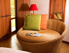 Deluxe-Ferienhaus, 1 Doppelbett, Bergblick | Hochwertige Bettwaren, Minibar, Schreibtisch, schallisolierte Zimmer