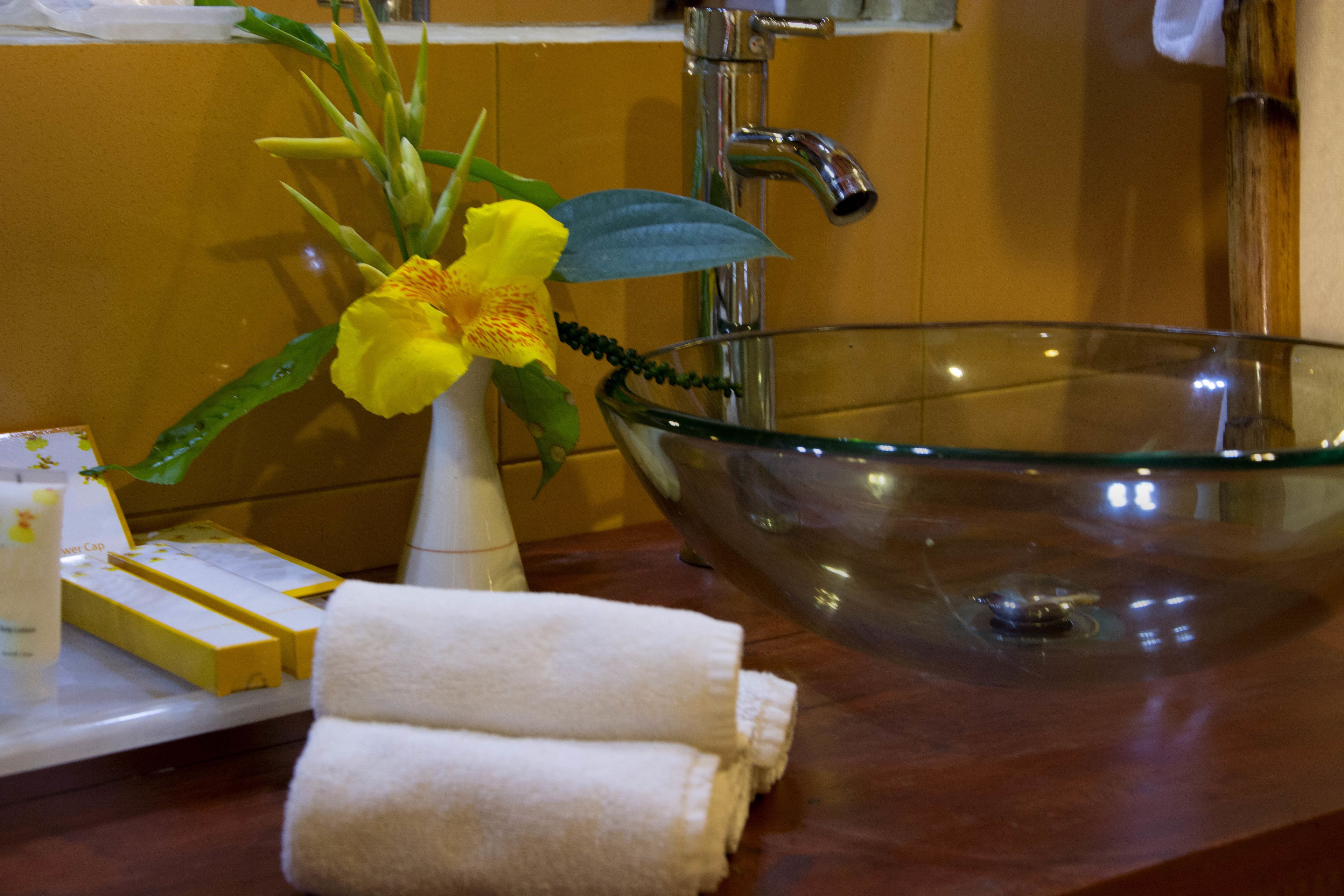 deluxe cottage, 1 double bed, mountain view | bathroom sink