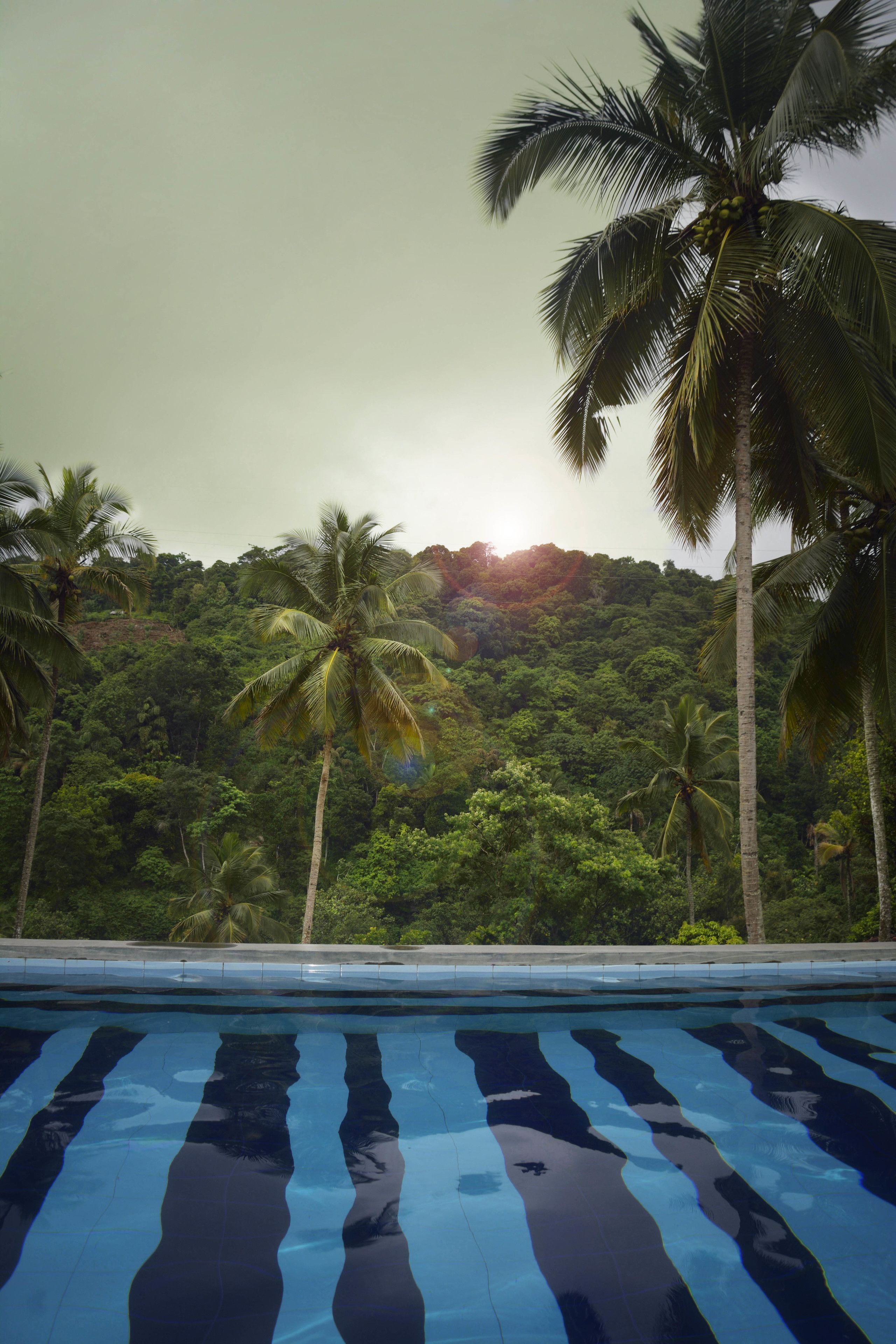 2 outdoor pools, pool loungers