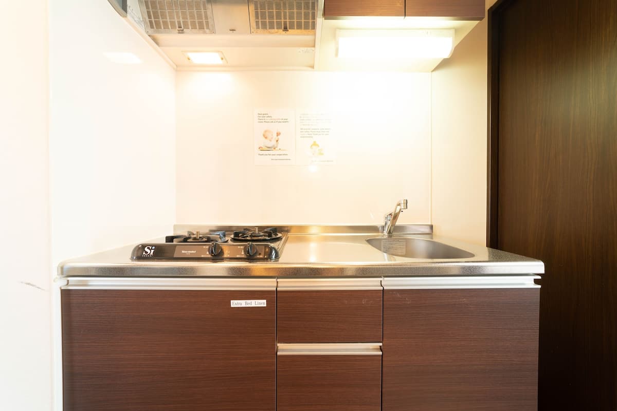 Twin Room | Private kitchen | Fridge