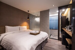 Standard Double Room, No Windows | In-room safe, desk, blackout drapes, free WiFi - Angels Inn Jiaoxi Hotspring (Jiaoxi)