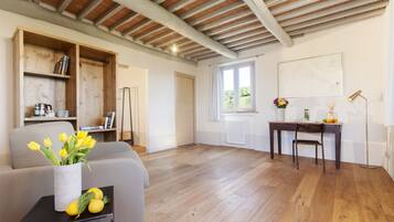 1 chambre, draps italiens Frette, literie hypoallergénique