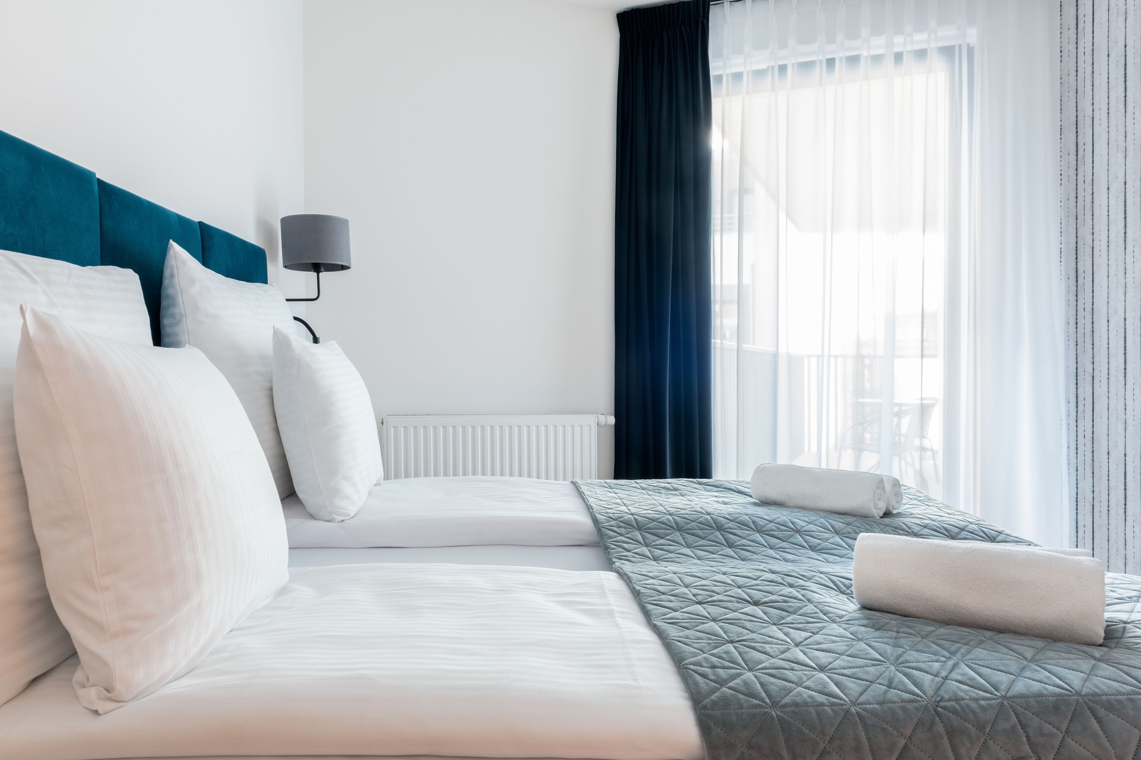 Premium bedding, individually decorated, individually furnished