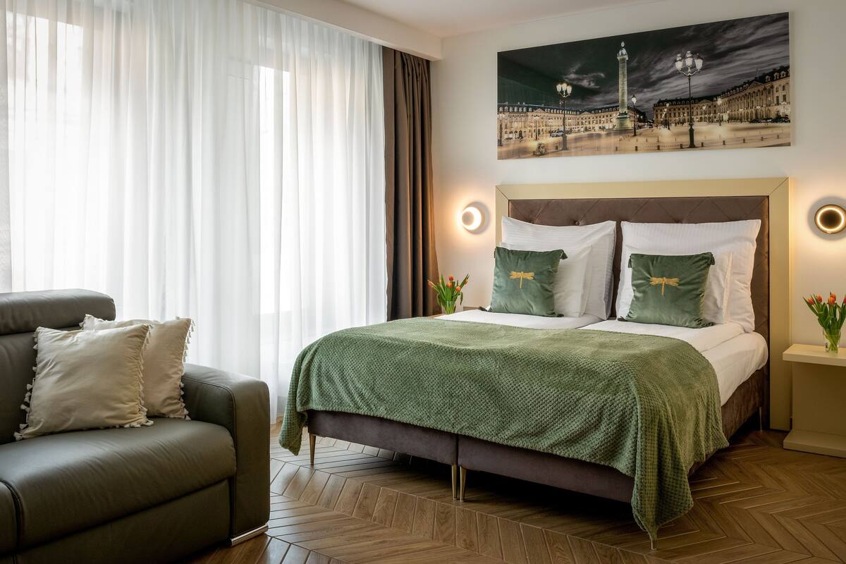 Premium bedding, individually decorated, individually furnished