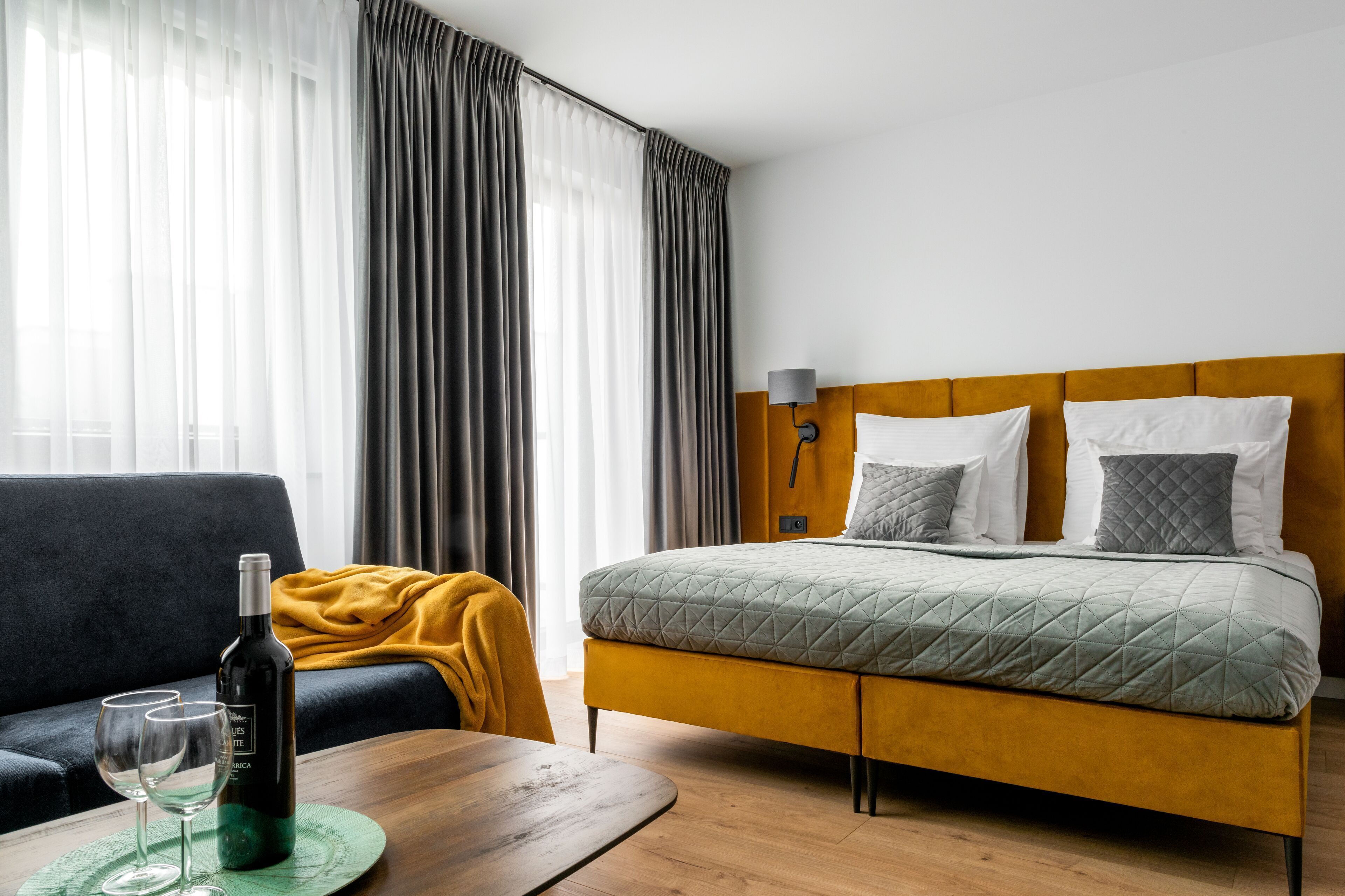 Premium bedding, individually decorated, individually furnished