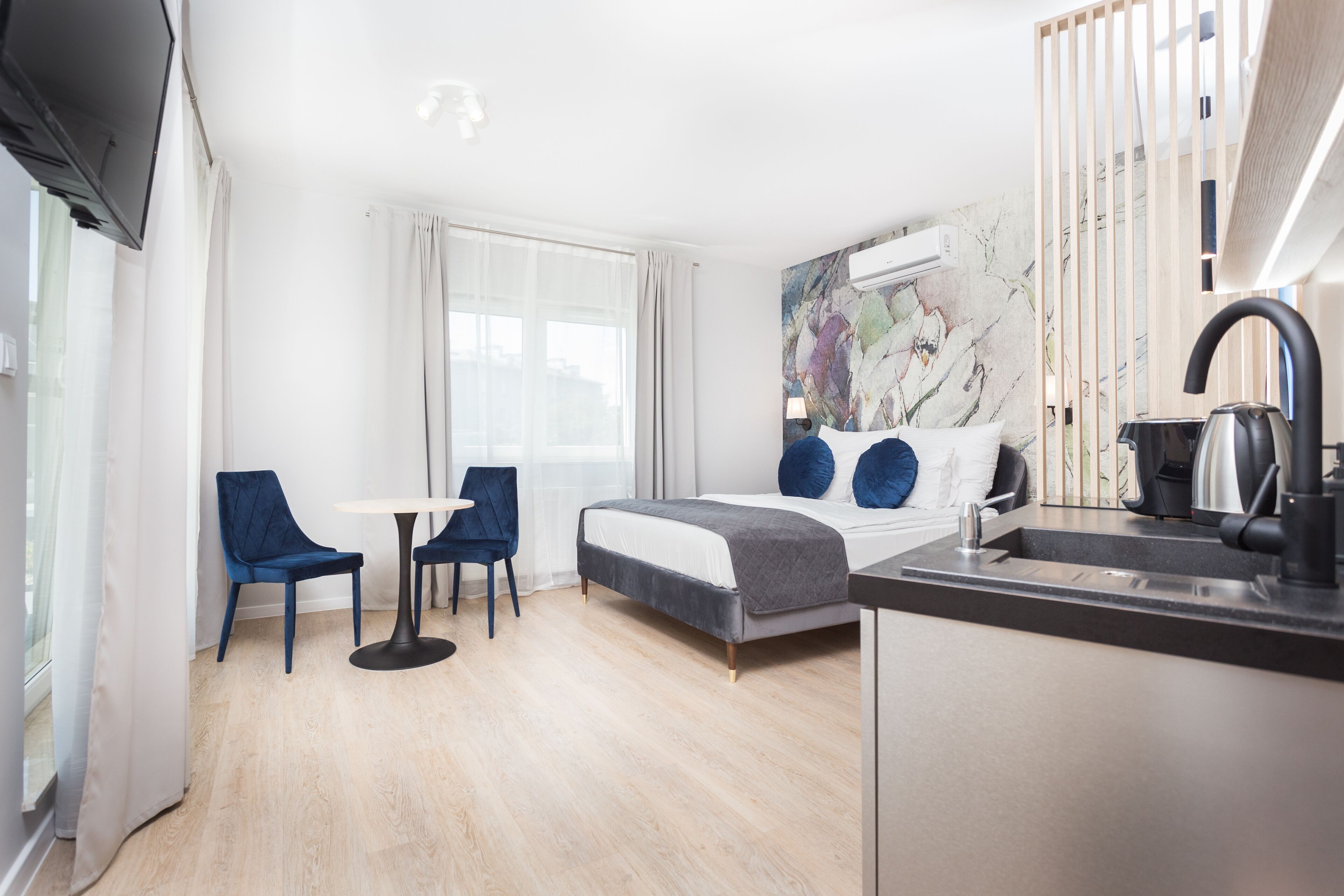 Premium bedding, individually decorated, individually furnished