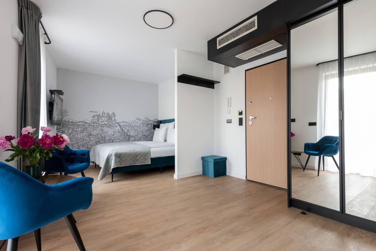 Premium bedding, individually decorated, individually furnished