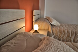 Twin Room, 2 Single Beds, Shared Bathroom, Hill View | Premium bedding, memory-foam beds, blackout curtains, free WiFi