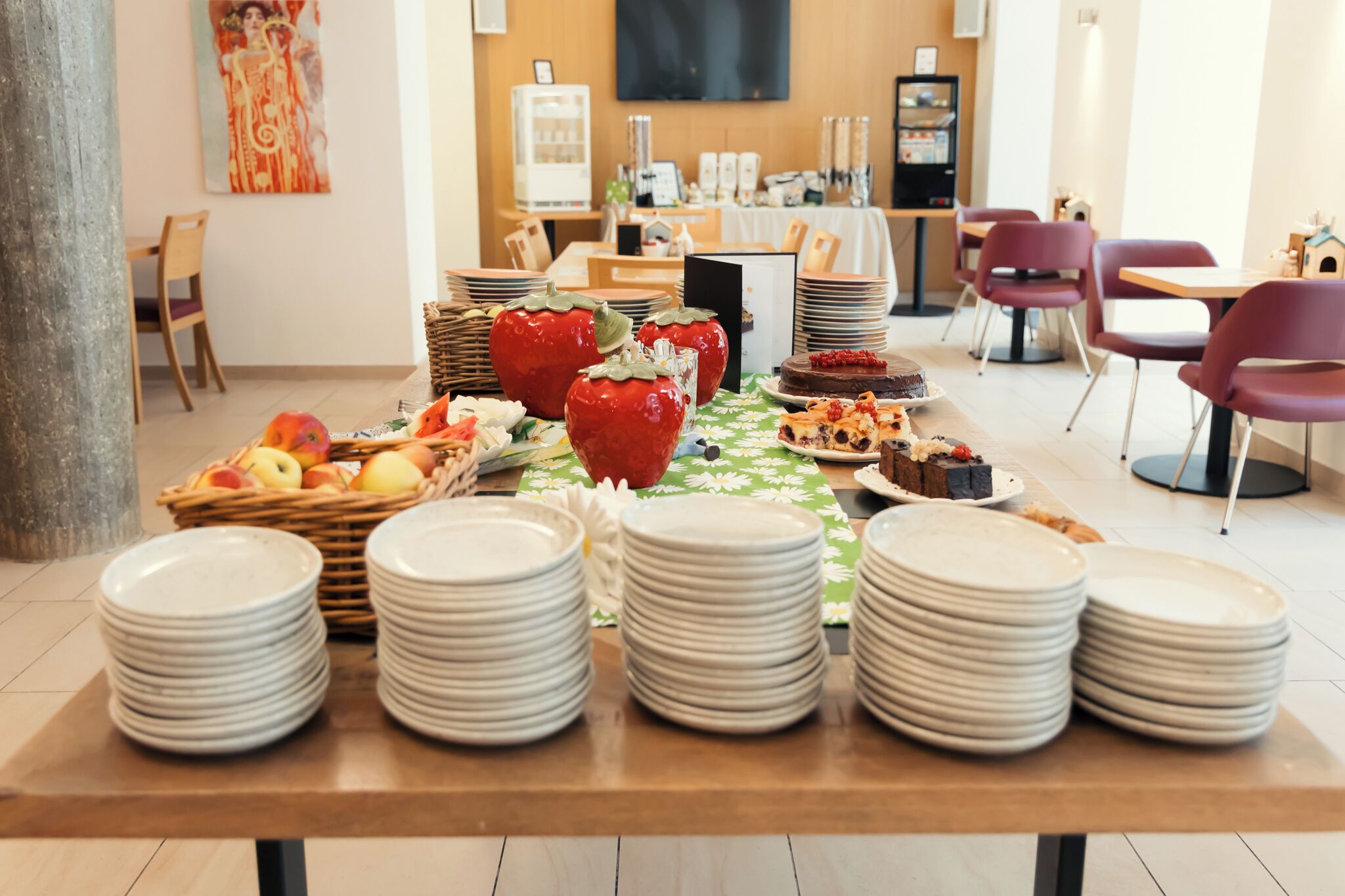 daily buffet breakfast (eur 17 per person)