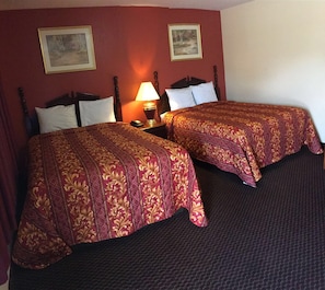 Desk, free WiFi, bed sheets
