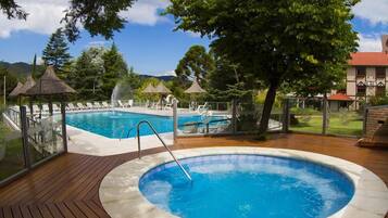 Indoor pool, seasonal outdoor pool