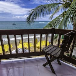 Quarto casal, vista para o mar | Sacada