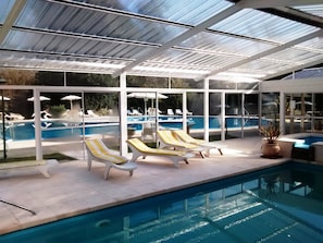 Indoor pool, outdoor pool