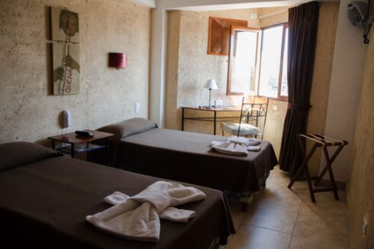 Standard Twin Room | Desk, cribs (free), WiFi (free), bed sheets