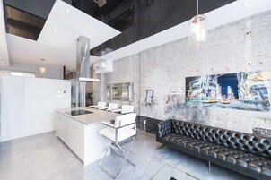 Double Room, 1 Bedroom (1202) | Living room | Flat-screen TV