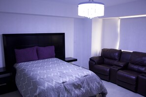 Condo có tầm nhìn toàn cảnh, 2 phòng ngủ | 2 phòng ngủ, bộ đồ giường cao cấp, màn/rèm cản sáng 