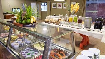 Free daily buffet breakfast