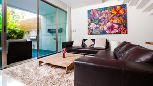 Executive Villa | Living room | Flat-screen TV - Chocolate Villa (Rawai)
