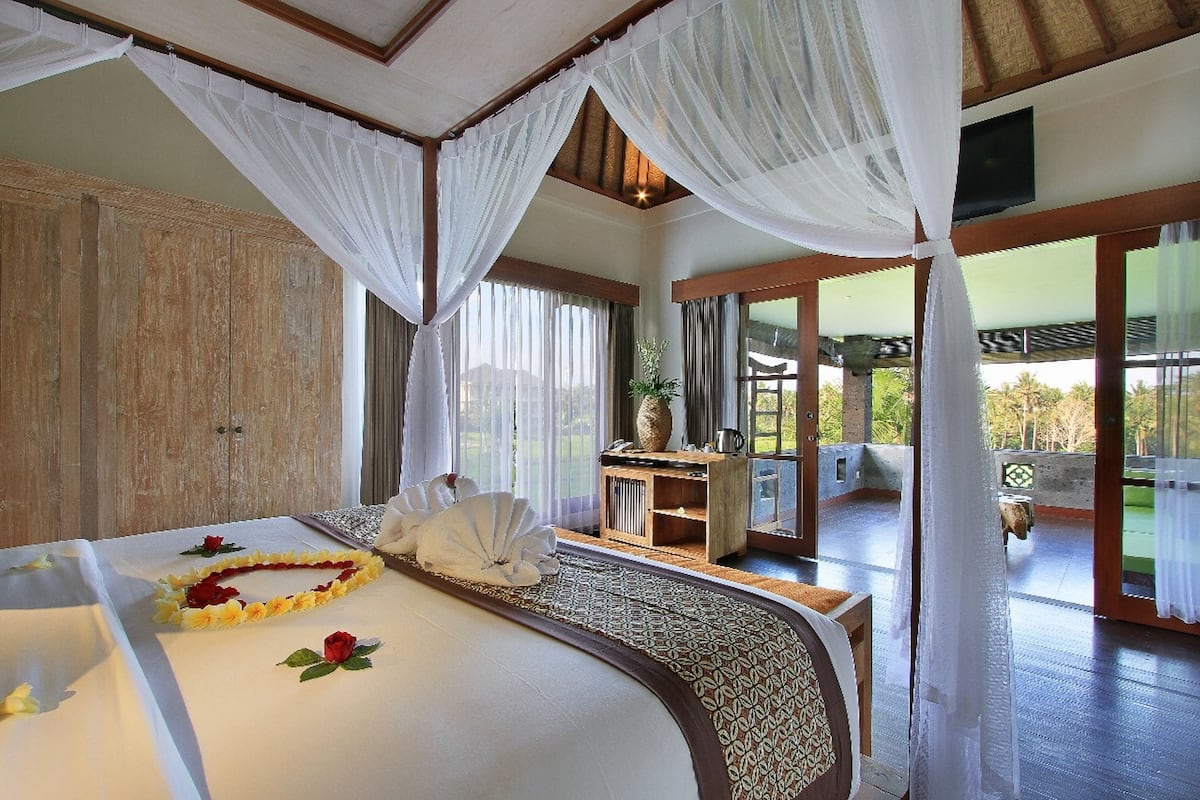 Two-Bedroom Private Pool Villa with Rice Field View | View from room
