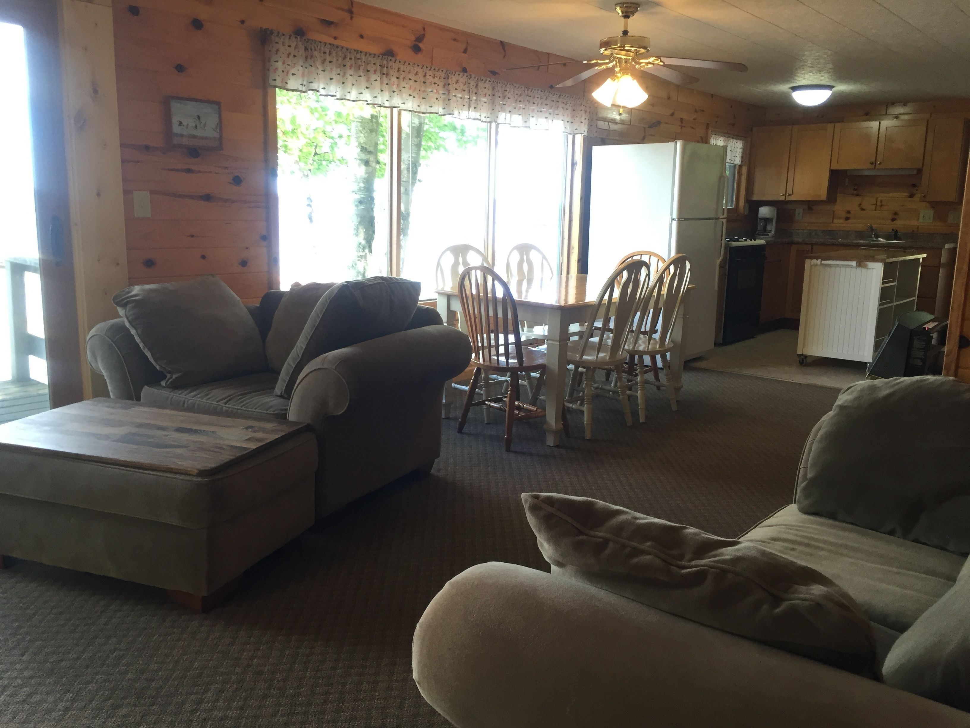 Cabin, 3 Bedrooms (Trails End) | Living room | TV, DVD player
