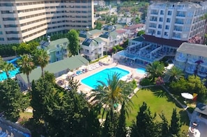 Indoor pool, outdoor pool