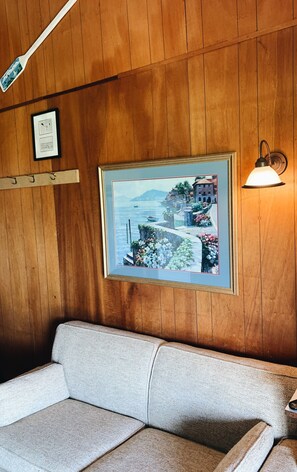 2 Room Unit, 1 Queen Bed & 1 Double Bed | Living area | TV - Coppermine Lodge (Rogers)