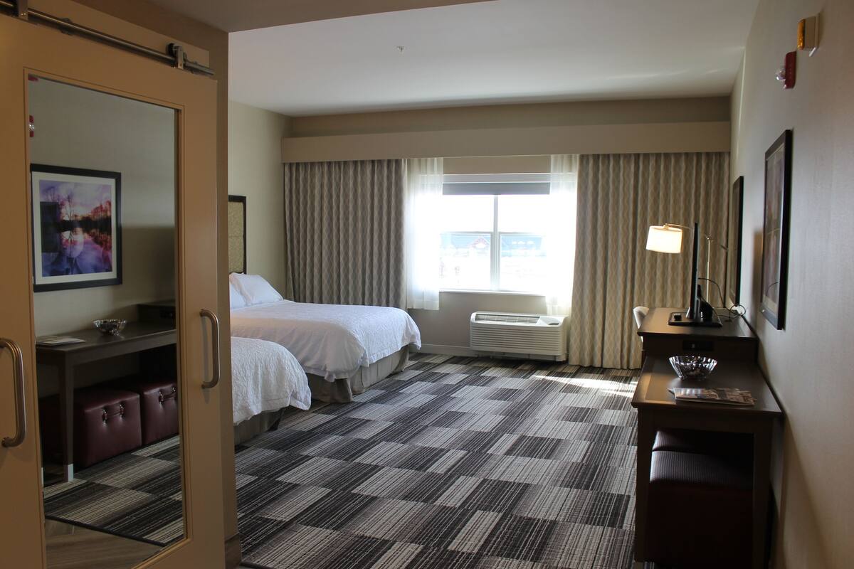 Room, 2 Queen Beds, Accessible (Roll In Shower) | In-room safe, desk, iron/ironing board, cribs (free)