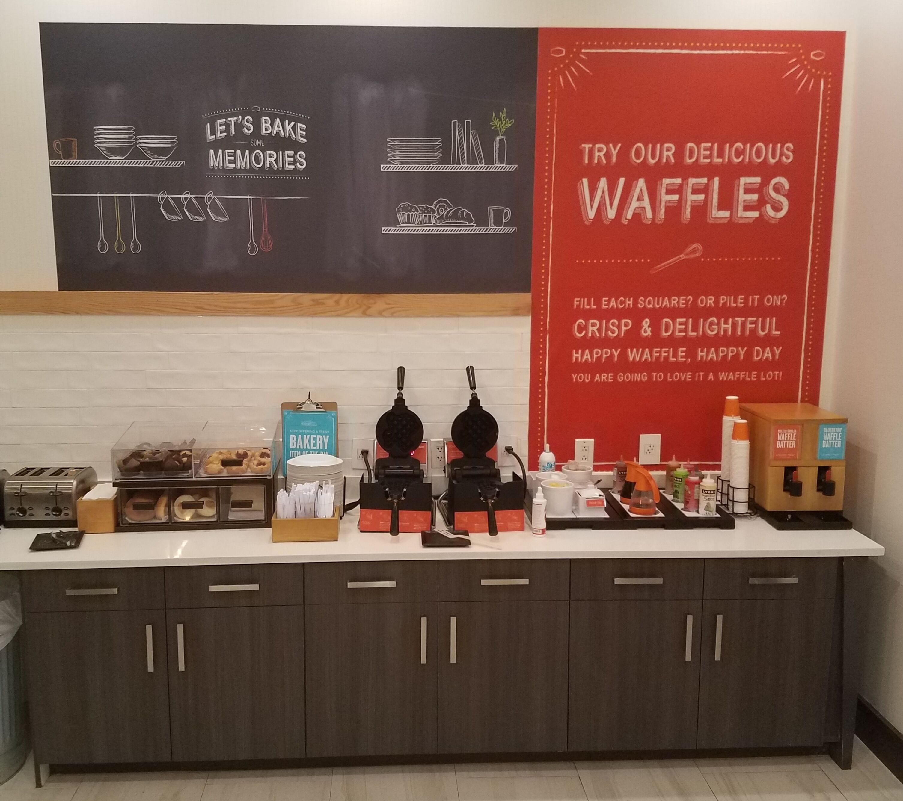 Free daily buffet breakfast