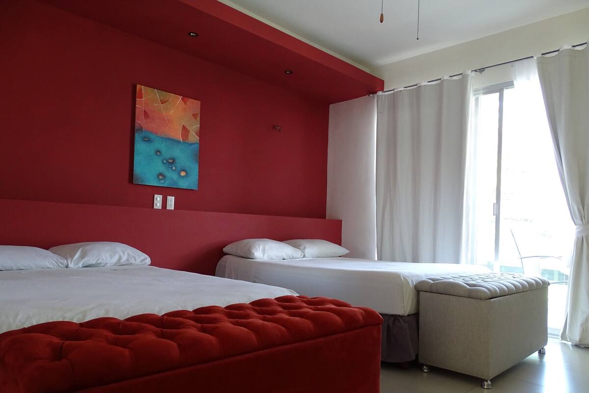 Chambre Double Tradition, 2 grands lits | Draps en coton égyptien, literie de qualité supérieure