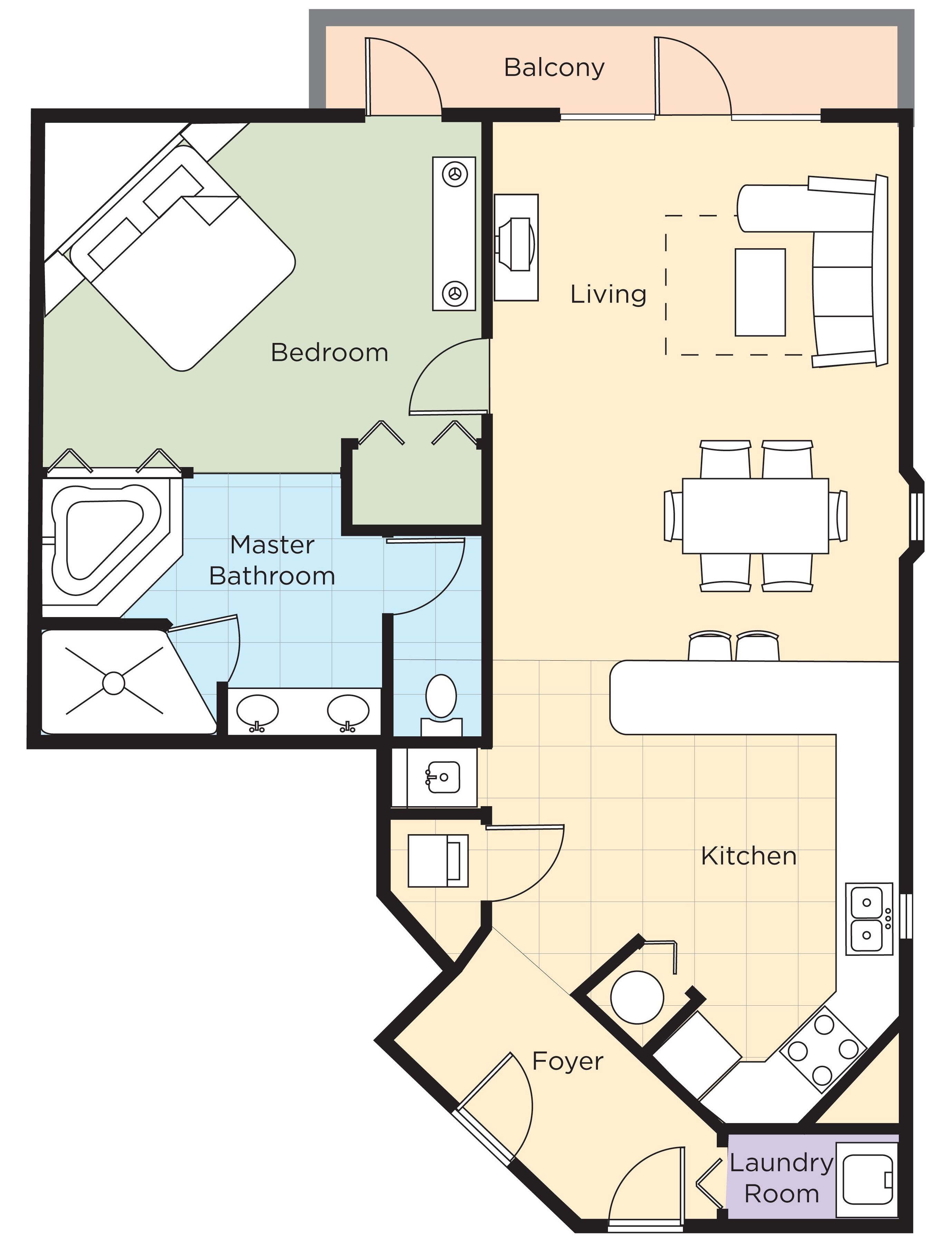 Standard-huoneisto, 1 makuuhuone | Tallelokero huoneessa, silitysrauta/-lauta, ilmainen Wi-Fi