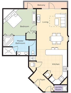 Standard-huoneisto, 1 makuuhuone | Tallelokero huoneessa, silitysrauta/-lauta, ilmainen Wi-Fi