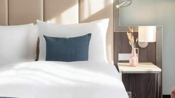 Hypo-allergenic bedding, in-room safe, desk, laptop workspace
