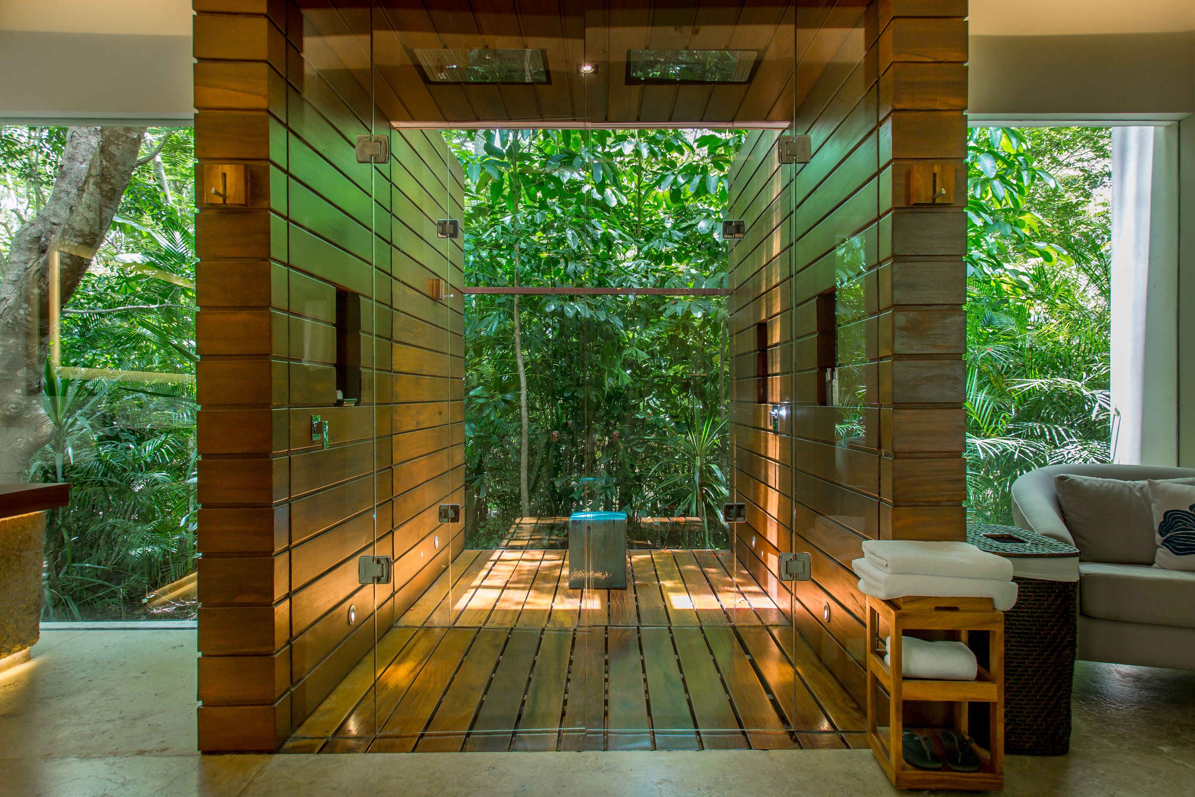 Habitación doble (Casit) | Baño | Regadera, regadera tipo lluvia, amenidades de baño gratuitas 