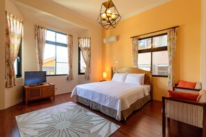 豪華雙人房202 | 折疊床/加床、免費無線上網、床單