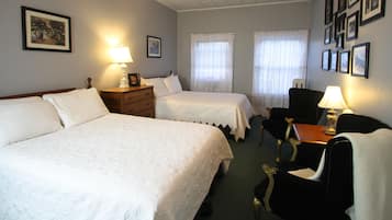 Standard Room, 2 Double Beds | Iron/ironing board, free WiFi, bed sheets