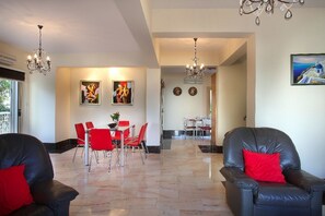 Villa, 3 Bedrooms | Living area | Plasma TV, video-game console - Protaras Villa Jasmine By The Sea (Paralimni)