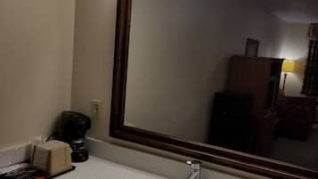 Desk, blackout drapes, iron/ironing board, free WiFi