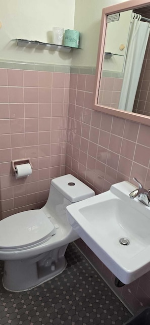 Kamar, 1 Tempat Tidur Queen, Bebas Asap Rokok | Kamar mandi | Kombinasi shower/bathtub, perlengkapan mandi gratis, dan handuk