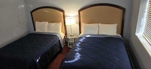 Room, 2 Double Beds, Non Smoking | Iron/ironing board, free WiFi, bed sheets