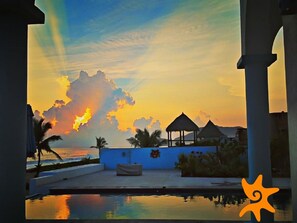 Outdoor pool, open 9:00 AM to 10:00 PM, pool umbrellas, pool loungers - Villa Star of the Sea - Adults Only (Isla Navidad)