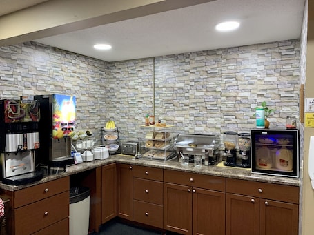 Free daily self-serve breakfast