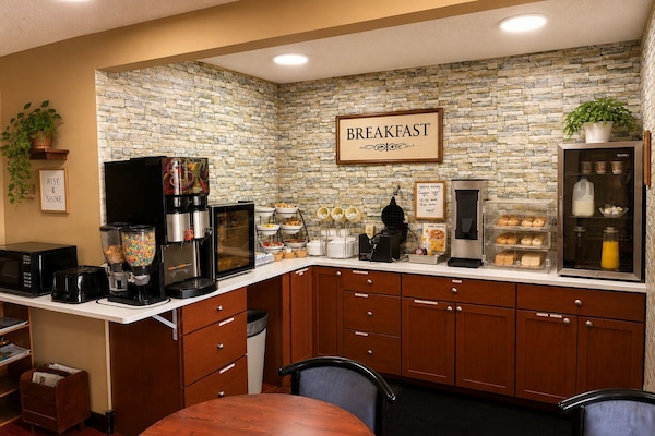 Free daily self-serve breakfast