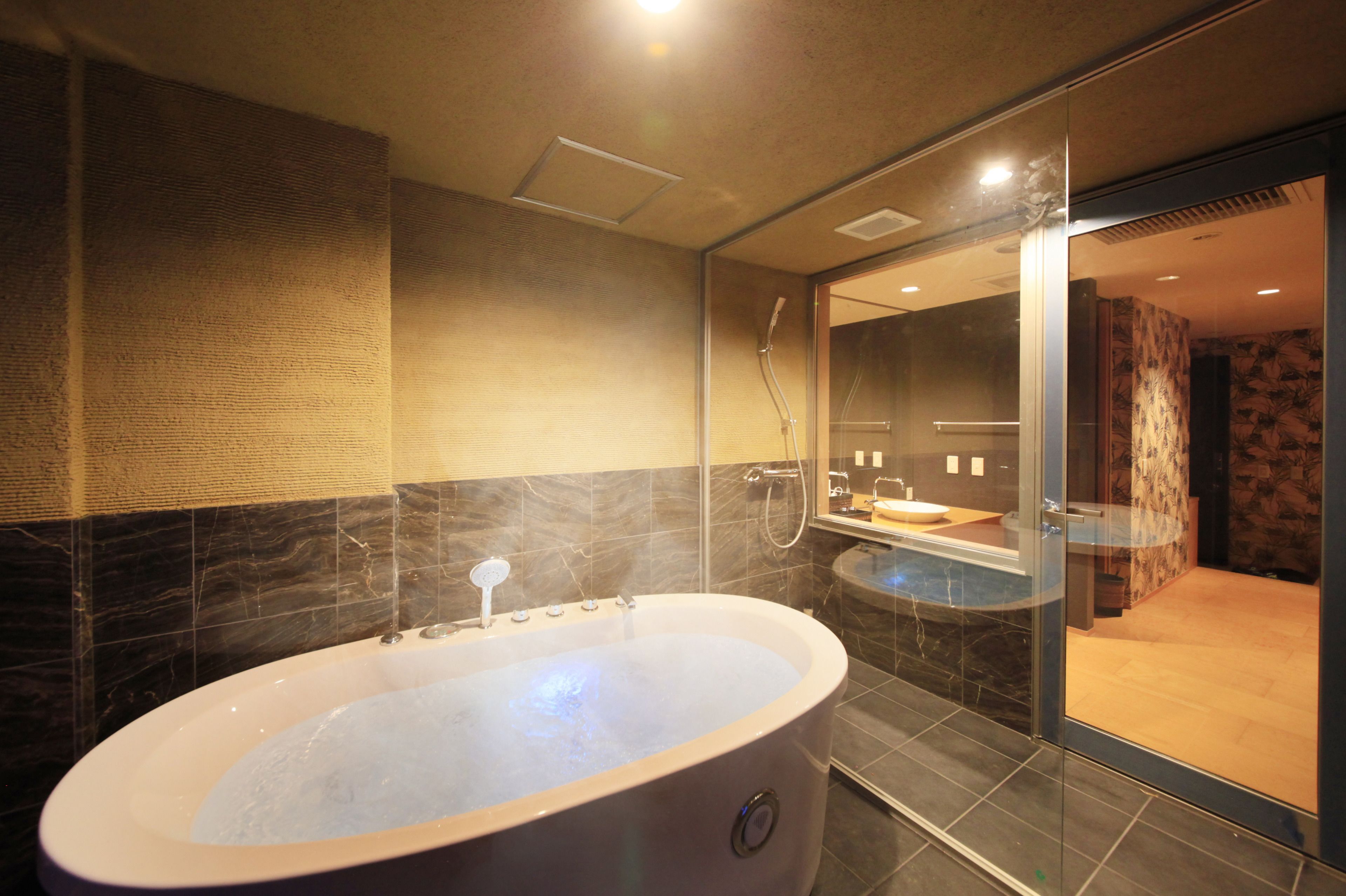 傳統雙床房 (Japanese,OpenAirBath,3rdFloor,2Futons) | 浴室洗手盆