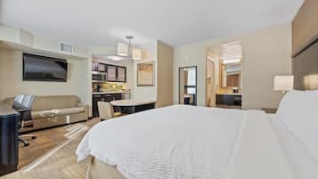 Egyptian cotton sheets, premium bedding, pillow-top beds, in-room safe