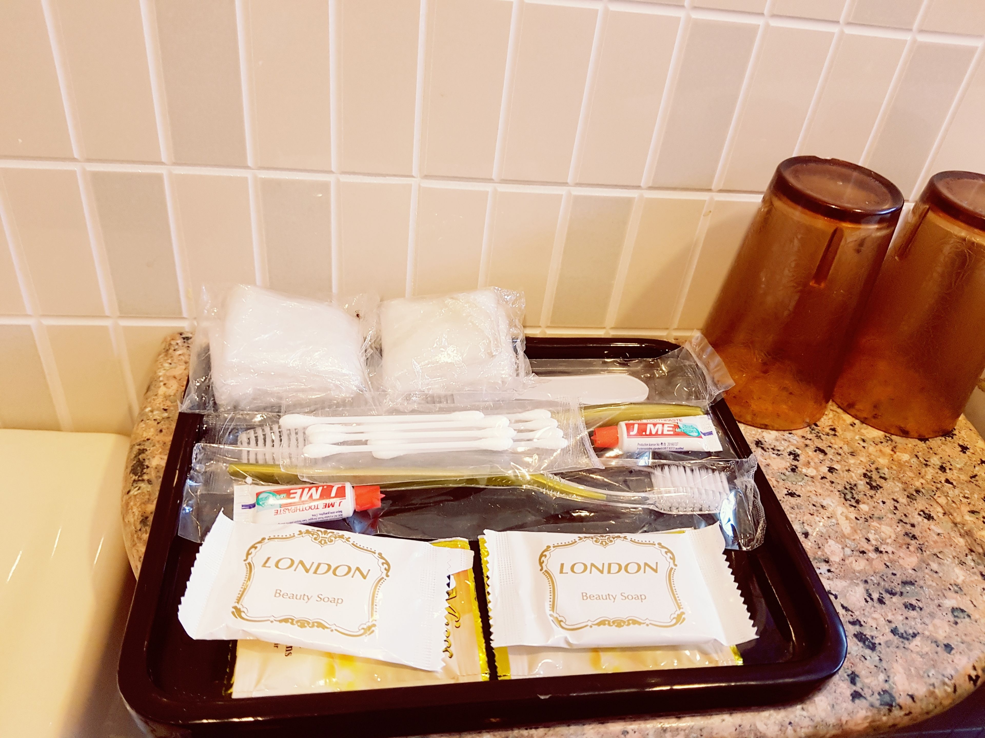 shower, free toiletries, hair dryer, slippers