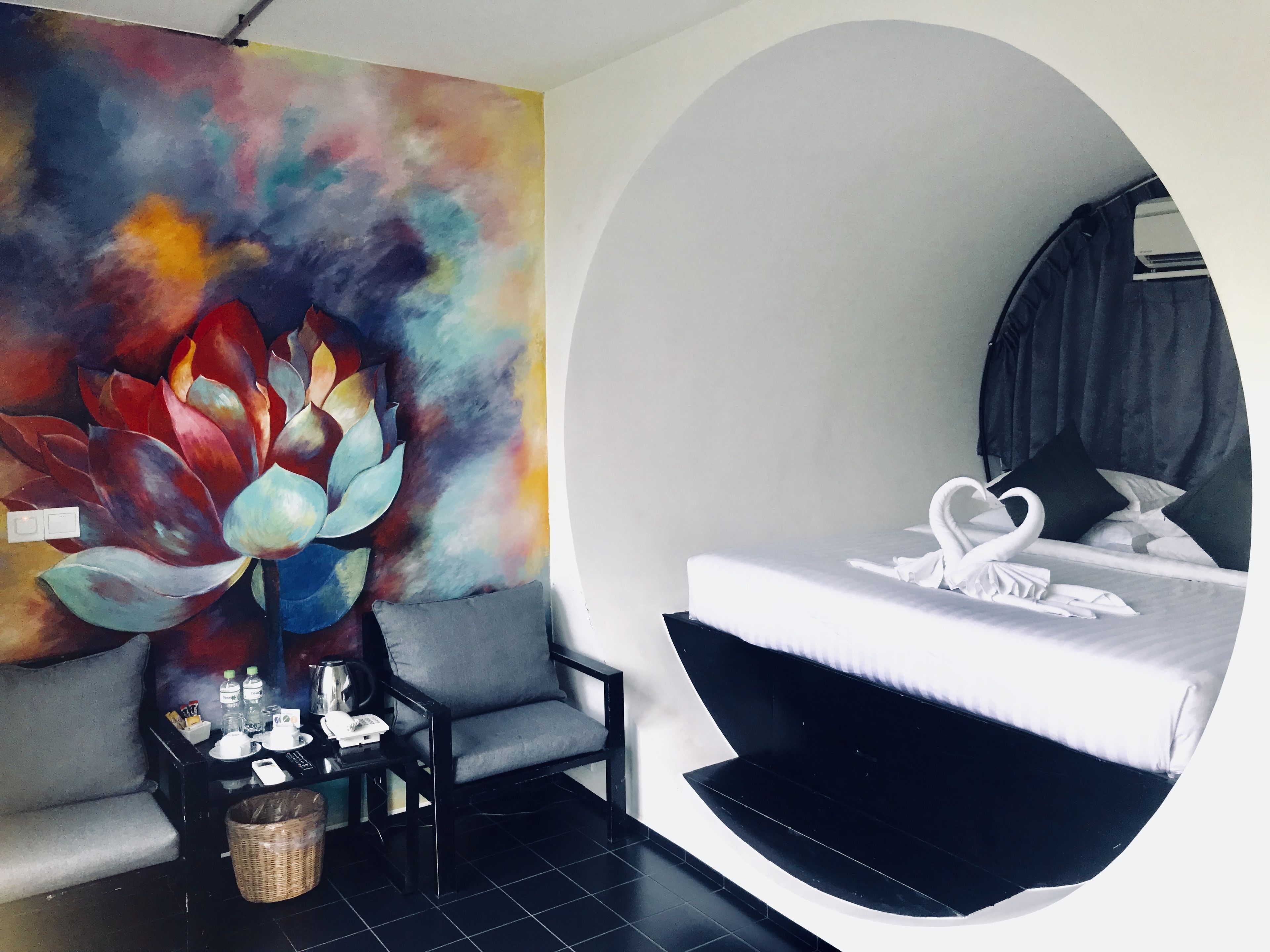 deluxe room, 1 king bed, pool view | view from room