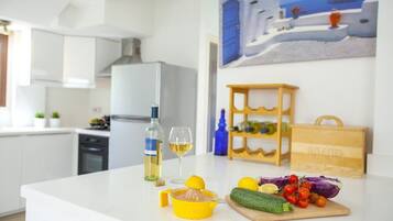 Villa, 3 Bedrooms, Sea View | Private kitchen | Fridge, microwave, stovetop, dishwasher