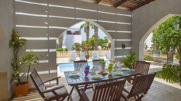 Villa, 3 Bedrooms, Sea View | Terrace/patio
