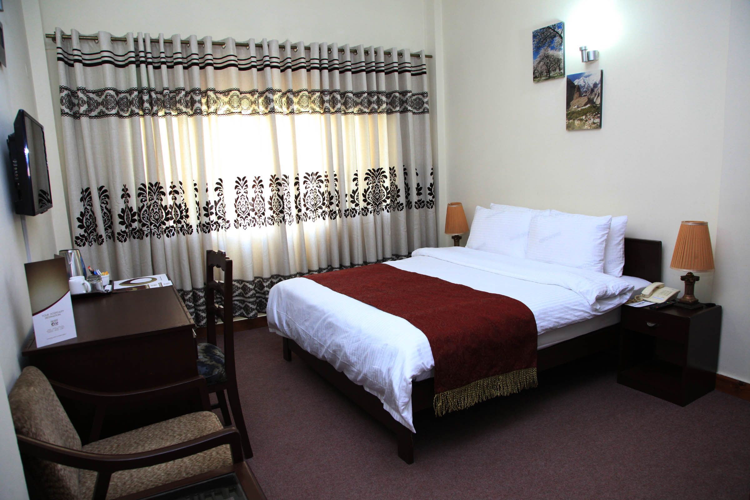 Minibar, in-room safe, desk, blackout curtains