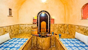 Sauna, steam room, Turkish bath/hammam, deep-tissue massages - Jad Auberge (Ourika)